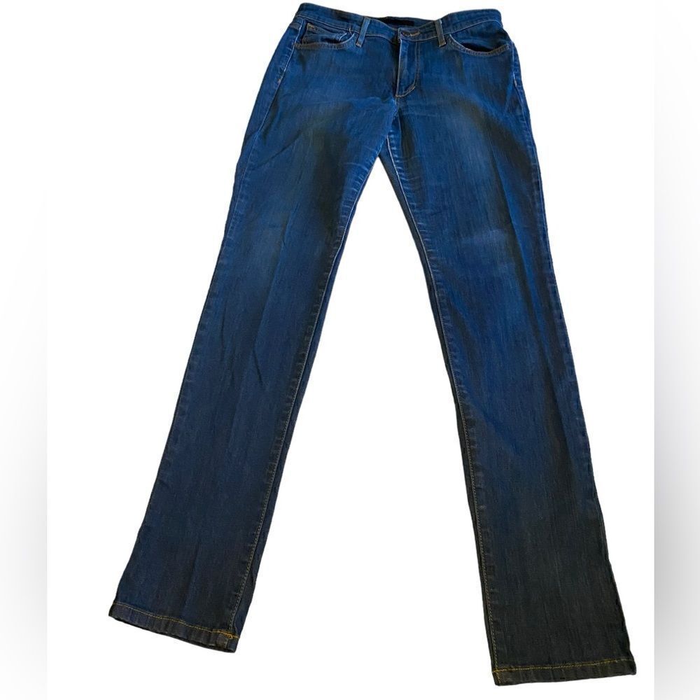 Women's Dark Blue Straight-Leg Jeans(Fits Comfortably Size 27)